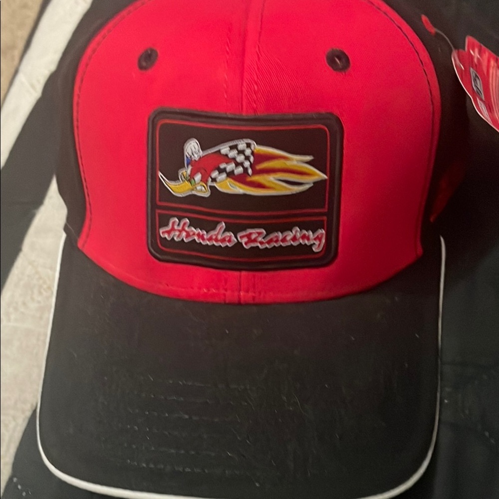 Honda Racing Red and Black Cap